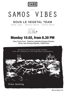 Samos Vibes : Dégustation Sous le Végétal