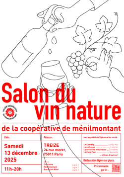 Salon du vin nature de la Coopérative de Ménilmontant