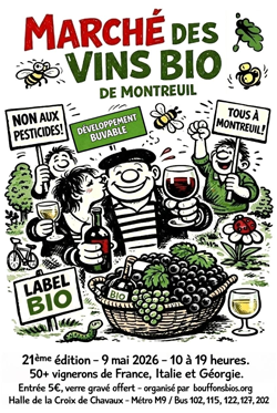 Marché des vins bio de Montreuil